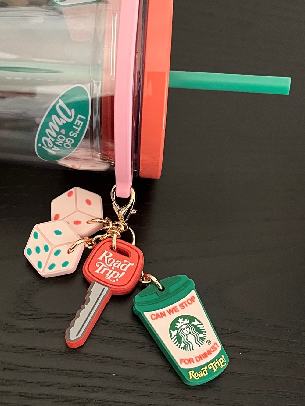 NWT Starbucks + Dandy Summer Road Trip Cold Cup Tumbler w/Charms 24 Oz Colorful - Picture 2 of 7